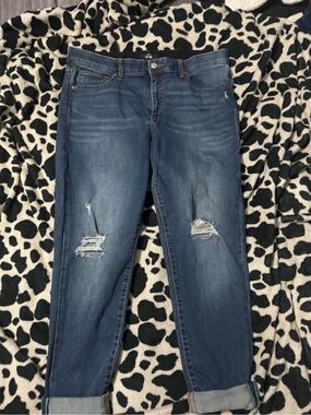 Lularoe Distressed Blue Jeans size 32